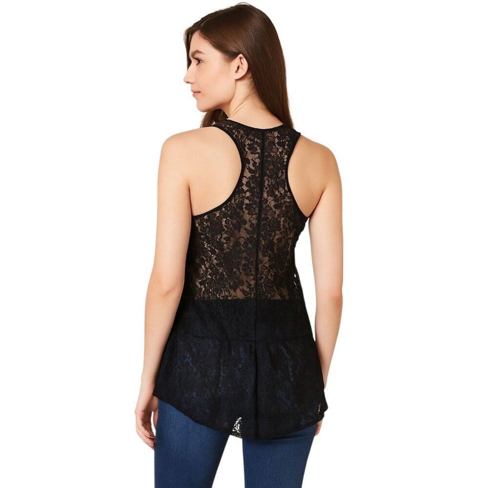 Day Trip Lace Racerback Tank Top Shirt Blouse WOMEN'S WOMEN'S Medium